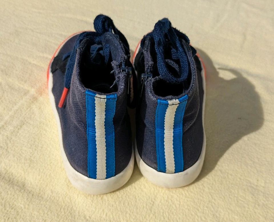 MiniBoden Sneaker mit Reißverschluss, Gr. 28, blau in Feucht