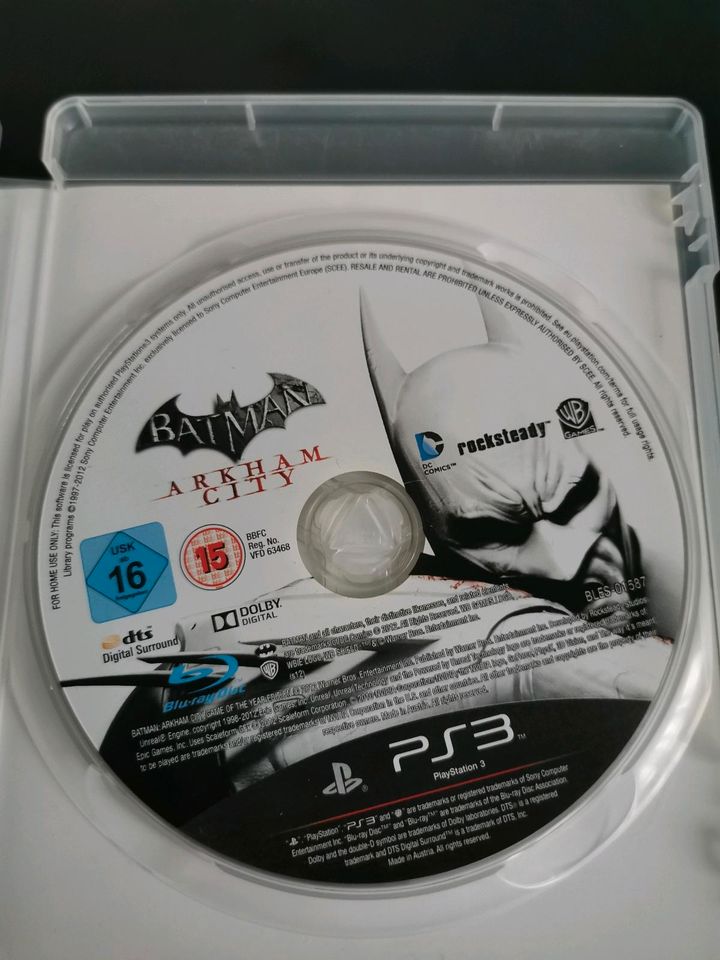 Batman Arkham City Game of the Year edition PS3 Spiel vollständig in Lüdenscheid