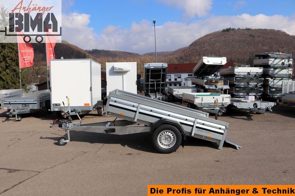 Brenderup Anhänger Tieflader 2260WSB 1300kg ankippbar 258x153x40 in Mühlhausen im Täle