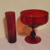 Weihnachtsdeko Bonboniere Vase rot Glas Bad Doberan - Landkreis - Tessin Vorschau