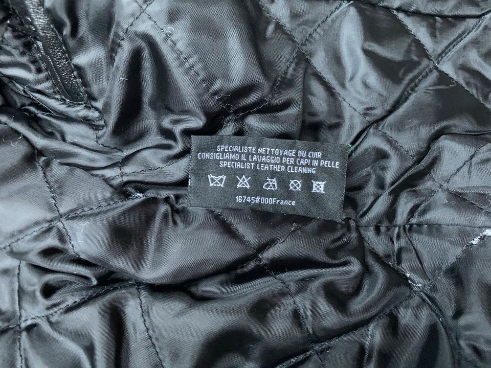 EXZ by Existenz Lederjacke Jacke echt Leder 42 schwarz in Mögglingen