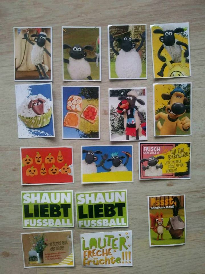 Sammelbilder, u. a. Panini WM 2022, EM 2020, Shaun d. Schaf in Bockhorn