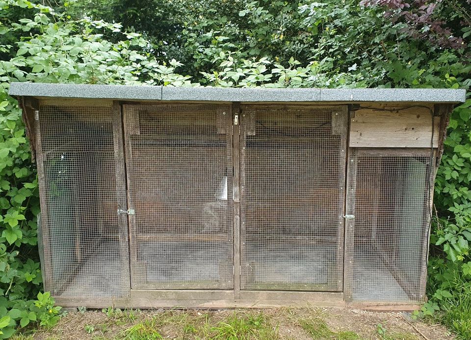 Stall Gehege Voliere - 2,5 x 1,3 m - Kaninchen Wachteln in Ennepetal