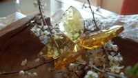 2 Kristallglas-Schmetterlinge auf Kristallkugel Blau - Orangegelb Bayern - Wehringen Vorschau