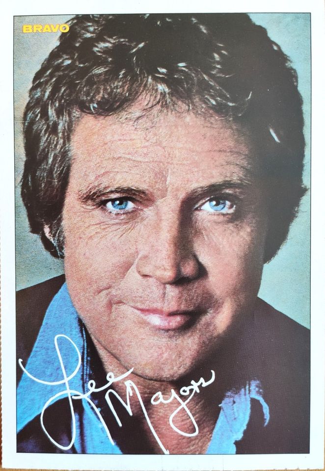 Lee Majors Autogrammkarte gedruckt Ein Colt für alle Fälle 80s Re in Nürnberg (Mittelfr)