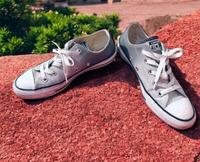 Converse All Star Sneaker / Schuhe in Grau mit Glitzer Größe 36 Baden-Württemberg - Göppingen Vorschau