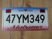 ALABAMA License Plate-Kennzeichen USA - ORIGINALFOTO - Nordrhein-Westfalen - Leverkusen Vorschau