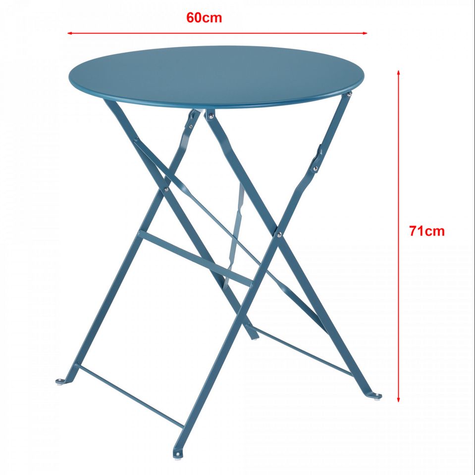 Bistro Set Tisch 2 Stühle Essgruppe Sitzgruppe Gartenmöbel Metall in Ladbergen