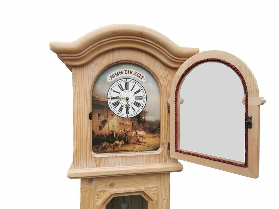 Voglauer Standuhr 1900 hell Wohnzimmer Uhr antik Holz 1299€* in Fulda