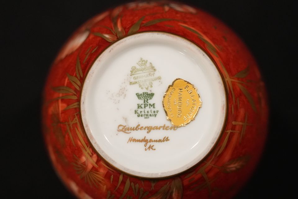 Rosenthal Zaubergarten Vase Handgemalt in Karlstadt