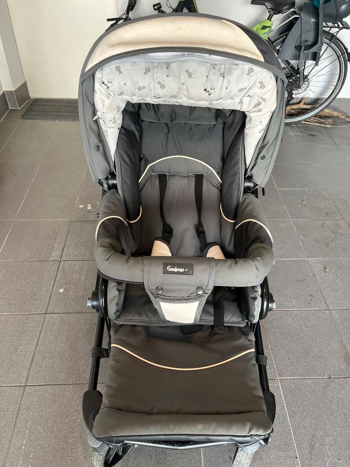 Komplettset Kinderwagen Emmaljunga mit Maxi Cosi in Filderstadt