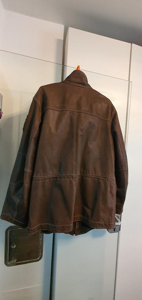 ☆STRELLSON☆ Lederjacke☆ L / 52 Jacke Leder Blouson Bikerjacke in Cham