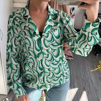 Grüne Bluse, Damen, Hemd, Bluse, weisd, vintage Hessen - Hanau Vorschau