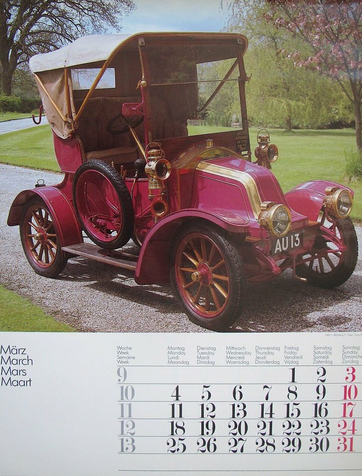 "Oldtimer 85", Wandkalender Kalender 1985 - reduziert in Wismar