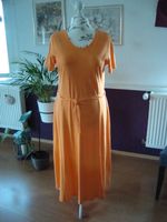 Kleid orange-Größe 42-fester Shirtstoff–CasualWear–m. Bindegürtel Dithmarschen - Tellingstedt Vorschau