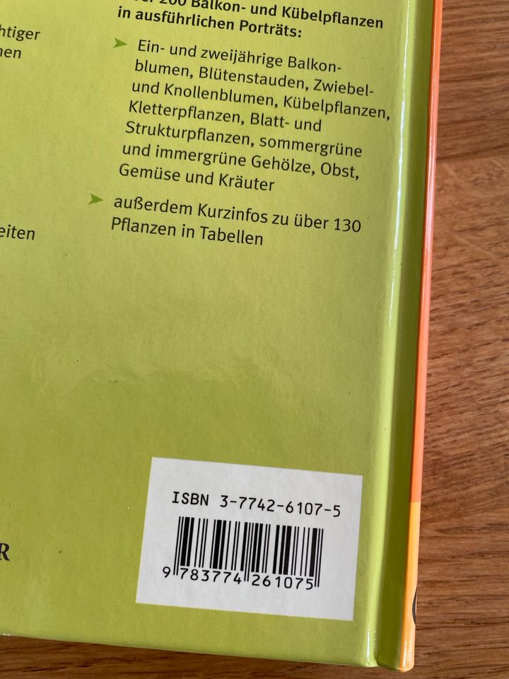 Buch „Balkon&Kübelpflsnzen „ GU in Wiesbaden