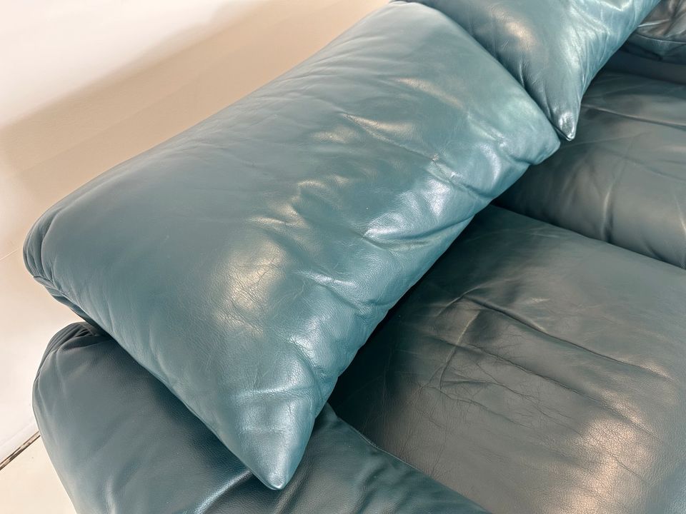 Cassina Maralunga Leder Sofa Couch DesIgner Sessel Stuhl in Höchst im Odenwald