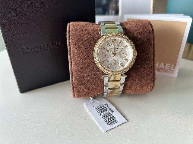 Michael Kors Parker Chronograph Armband Uhr Gold Watch Bicolor Qu in Düsseldorf