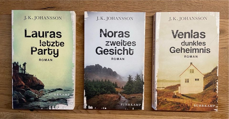 Buchreihe bzw. Krimi-Trilogie von J.K. Johansson in Edesheim (Pfalz)