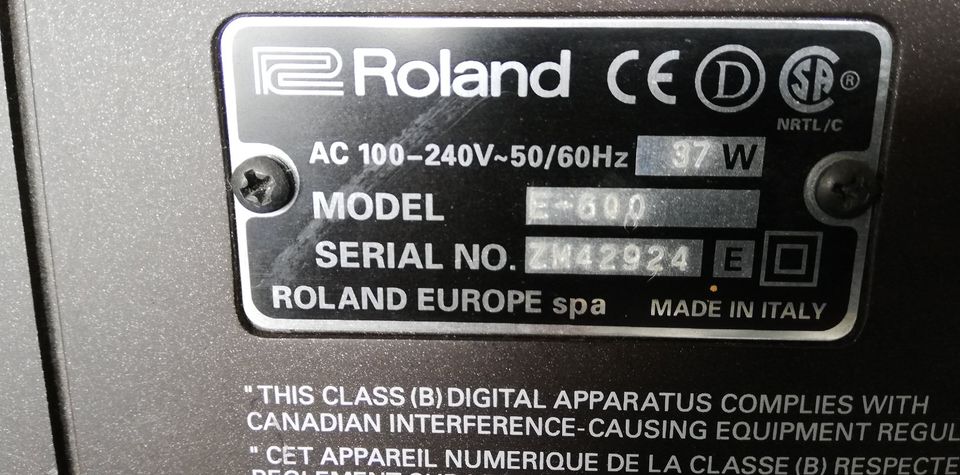 Roland E-600 High-End Keyboard Sequenzer in Reutlingen