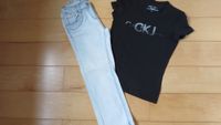 Calvin Klein T-Shirt schwarz mit Jeanshose Gr. S Saarbrücken-West - Gersweiler Vorschau