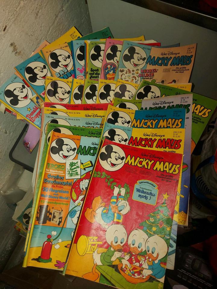 comic sammler alt micky maus  zeitschriften hefte 70er 80 er in Wesel