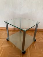 Beistelltisch Glas fahrbar mit Rollen Silber Couchtisch Dortmund - Aplerbeck Vorschau