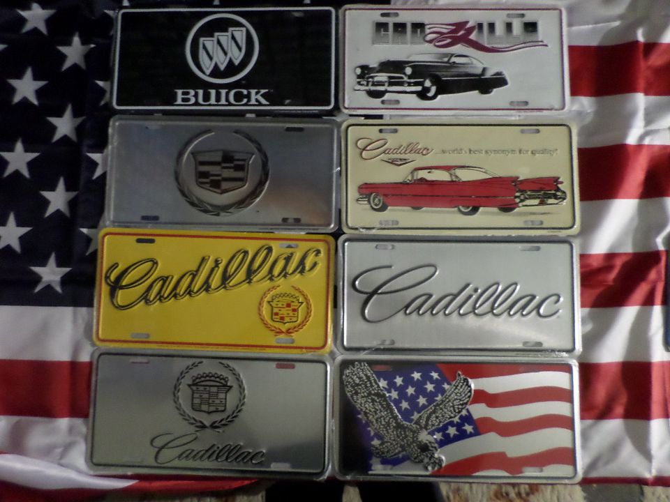 Schild US Car, Auto Kennzeichen Cadillac, Buick in Wabern