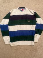 Tommy Hilfiger 100% Wolle Gr. L Golf weiß blau schwarz Hessen - Dreieich Vorschau