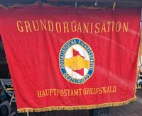 DDR Fahne Hauptpostamt Greifswald 1970 in 180 cm Bayern - Aschaffenburg Vorschau