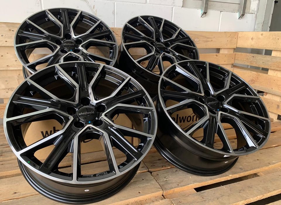 Für BMW 1er Reihe F40 LCI 2er Active F45 U06 Gran Tourer F46 Gran Coupe F2GC X1 U11 F48 X2 F39 Mini Clubman UKL Countryman M Performance Styling WH34 Alufelgen 19 Zoll Schwarz Poliert in Rodgau