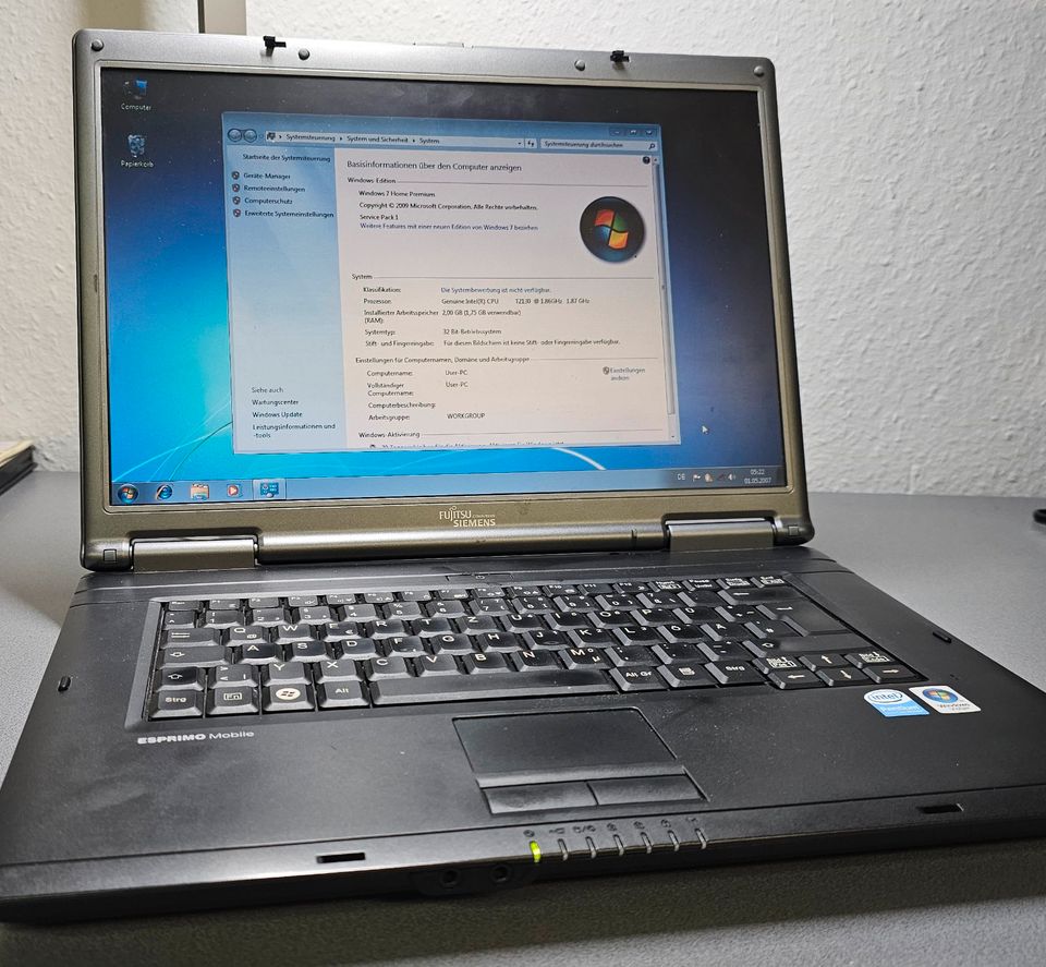Fujitsu-Siemens Esprimo Notebook Laptop Intel Pentium, 2GB RAM in  Baden-Württemberg - Schwäbisch Hall | Notebook gebraucht kaufen | eBay  Kleinanzeigen ist jetzt Kleinanzeigen