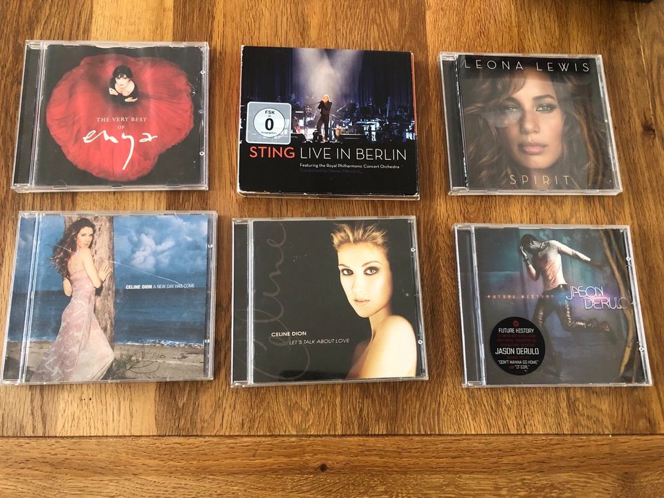 6 CDs nur Set (Enya, Sting,Celine Dion,Leona Lewis,Jason Derulo) in Zirndorf