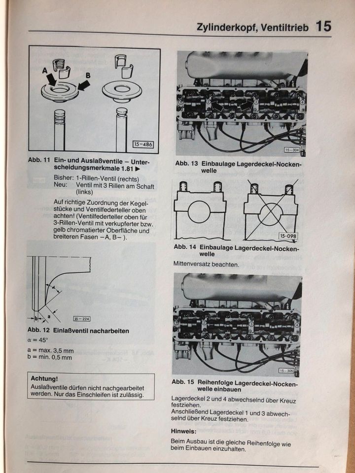 Reparaturleitfaden Passat B2/32b 1981-88 (WE+JS+++) 2,0+2,2ltr. E in Wallmerod