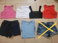 H&M asos Pull&Bear Sommer Tops Shirts bauchfrei Shorts 6 Teile Sachsen - Arnsdorf Vorschau
