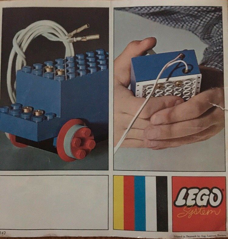 Lego-Prospekte zur blauen Bahn aus den 1960er-Jahren in Flensburg