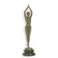 Bronze Skulptur / Figur ,"Femme fatale",sign.D.H.Chiparus ,H.29cm Nordrhein-Westfalen - Borken Vorschau