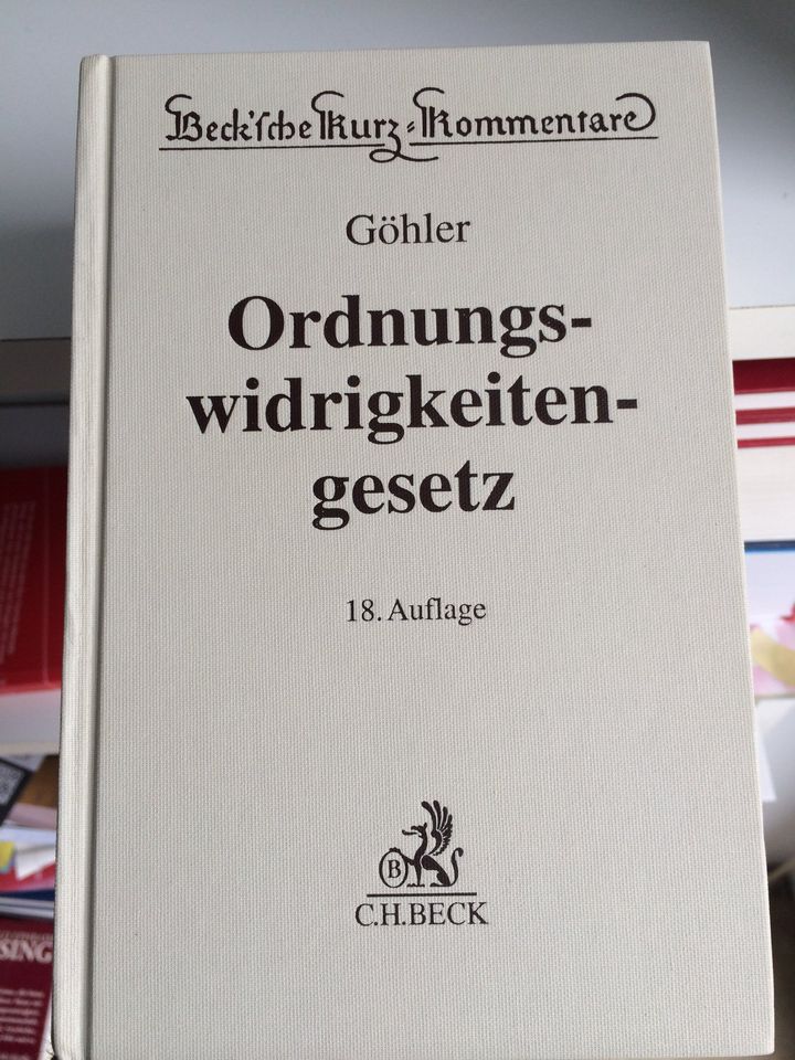 Gesetz über Ordnungswidrigkeiten  (=  Beck`sche Kurz-Kommentare) in Geist