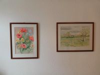 4 Aquarell Gemälde im Glasrahmen, kein Öl Druck Bild Dresden - Löbtau-Süd Vorschau