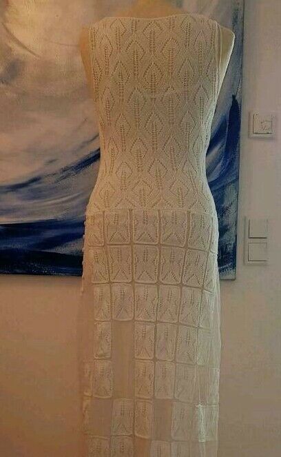 Moschino Maxi Kleid wie neu Gr. 36-38 weiß in München