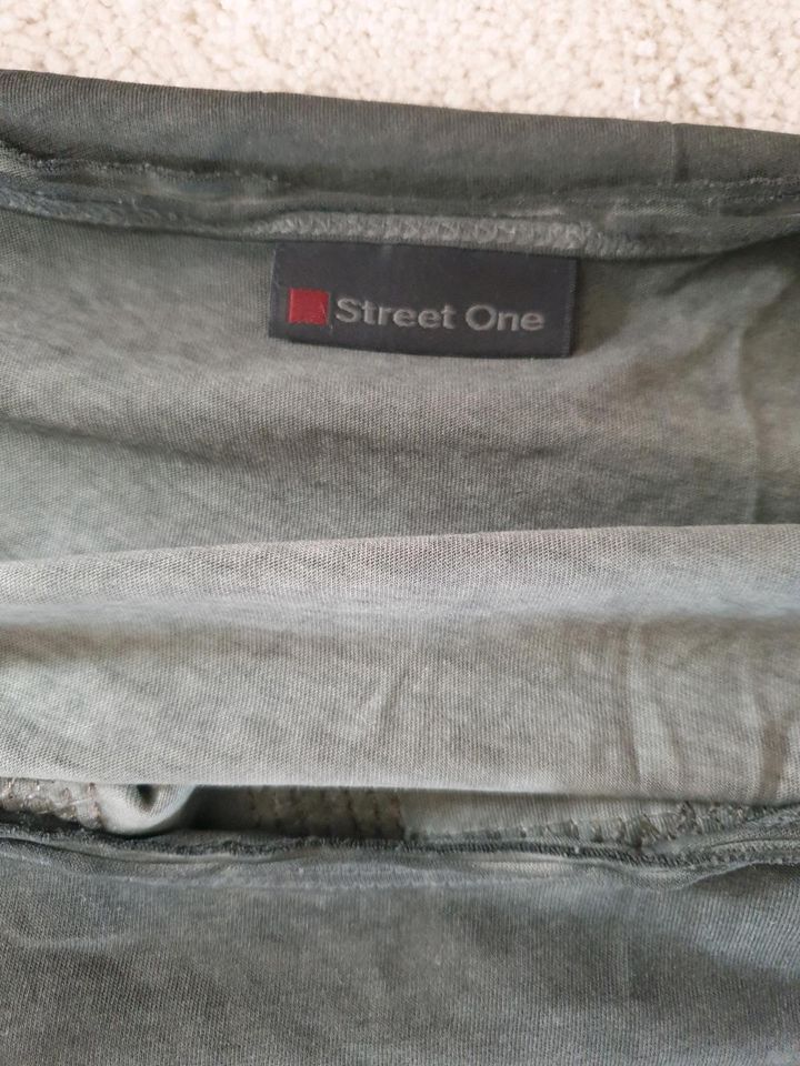 Street One T-Shirt Oberteil Pailletten Kurzarm 100% Cotton NEU in Gräfelfing