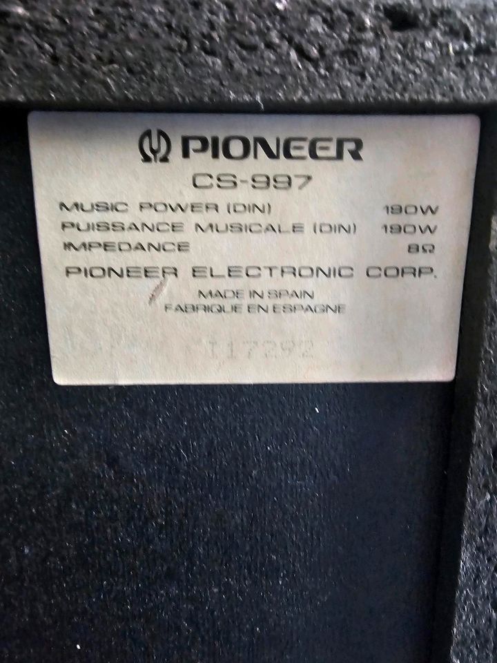 Pioneer Lautsprecher CS-997 zu verkaufen in Wilhelmshaven