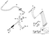 BMW Gasbetätigungszug Bowdenzug 3er E36 320i-M3 bis 01.1995 35411161698 Hessen - Fulda Vorschau