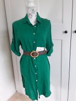 ⭐Neu⭐Leinenkleid Kleid Leinen Hemdblusenkleid grün mit Gürtel Brandenburg - Werder (Havel) Vorschau