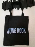 Jungkook BTS Beutel Taschen Leinenbeutel Schwarz Brandenburg - Teltow Vorschau