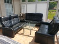 3tlg. 2-3er Sitzer Sofa  Echt Leder Nordrhein-Westfalen - Büren Vorschau