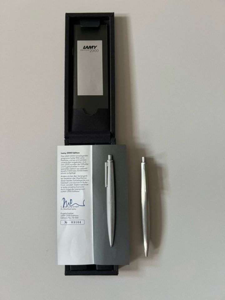 LAMY 2000 Schreibgeräte "Edition", Füller u. Kugelschreiber) in Langenfeld