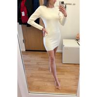 NP 80€ Influencer Strickkleid Minikleid Strick Monogramm weiß 36 Berlin - Mitte Vorschau