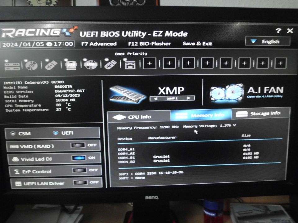BIOSTAR B660GTA LGA 1700 ATX Mainboard Teil Defekt Inkl.Ersatzsoc in Witten