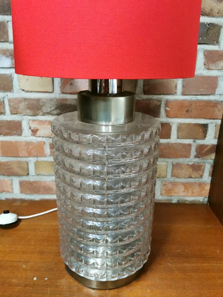 Vintage Lampe Retro 70er Glas Modern Loft Design in Ovelgönne